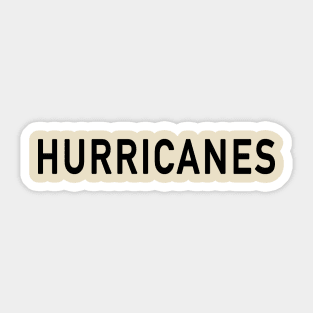 Hurricanes (Print On Back) Sticker